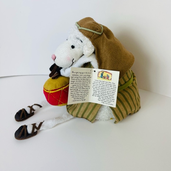 Dayspring Really Woolly Zeb Eli Sheep Plush Stuffed Animals Christmas Lamb Drum - Picture 3 of 5